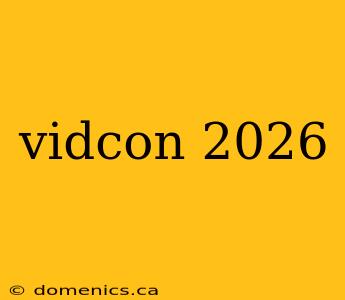 vidcon 2026
