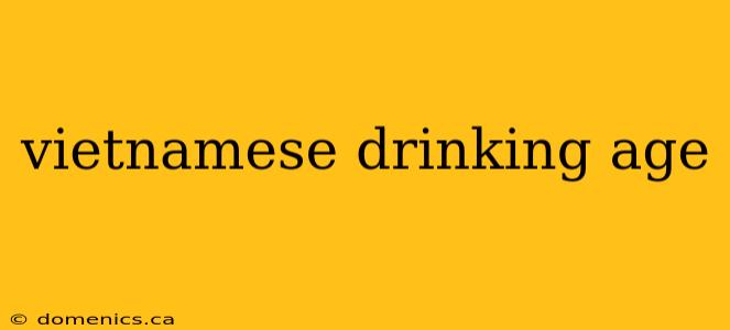 vietnamese drinking age