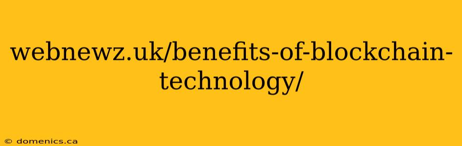 webnewz.uk/benefits-of-blockchain-technology/