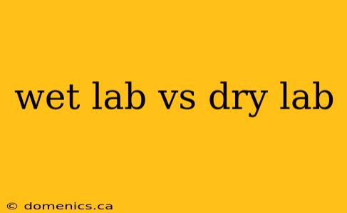 wet lab vs dry lab