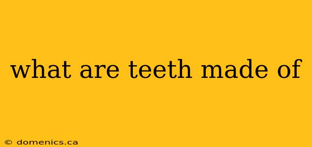 what are teeth made of