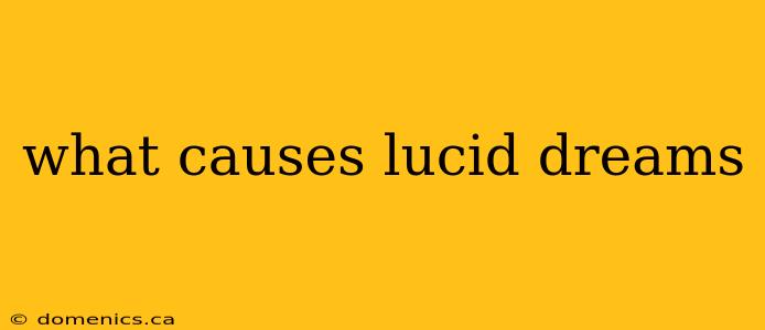 what causes lucid dreams