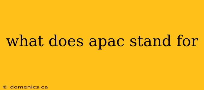 what does apac stand for