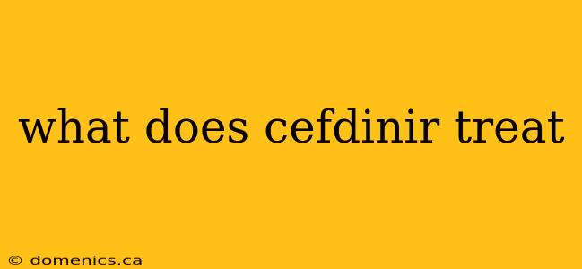 what does cefdinir treat