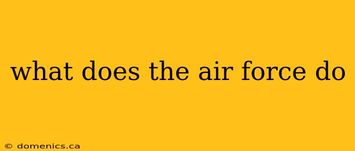 what does the air force do
