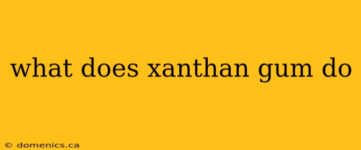 what does xanthan gum do