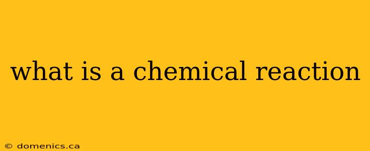 what is a chemical reaction