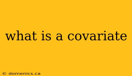 what is a covariate