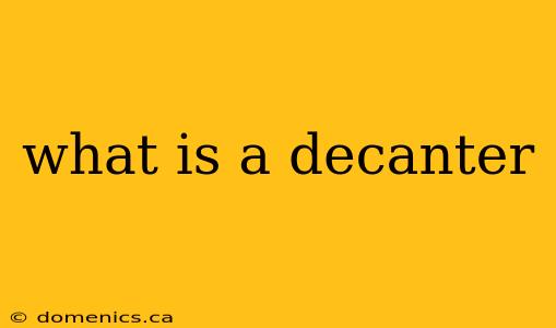 what is a decanter