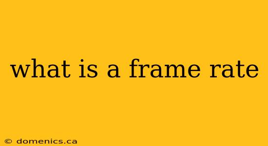 what is a frame rate