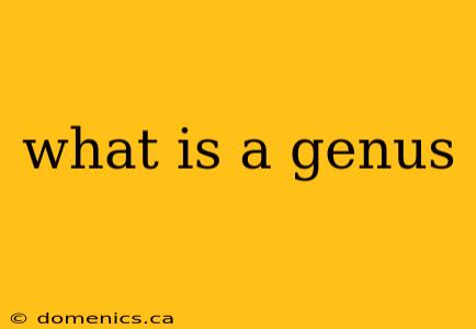 what is a genus