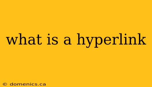 what is a hyperlink