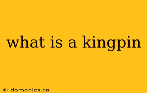 what is a kingpin