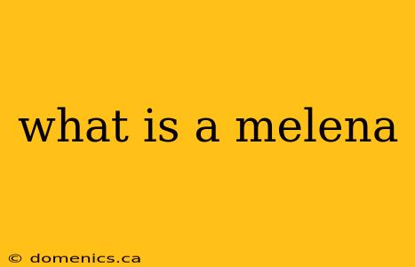 what is a melena