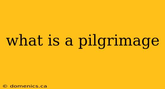 what is a pilgrimage