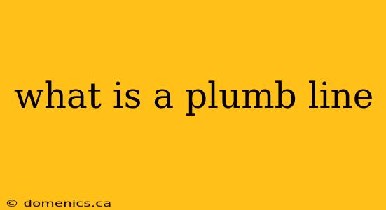 what is a plumb line