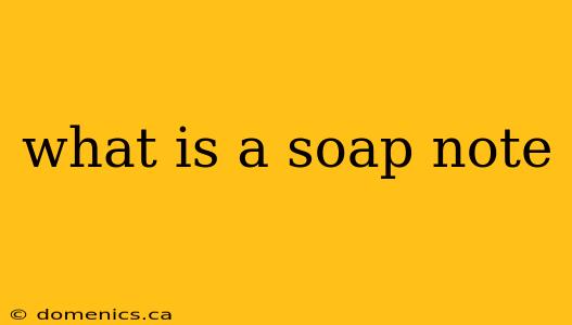 what is a soap note