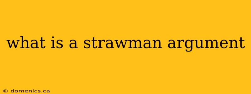 what is a strawman argument