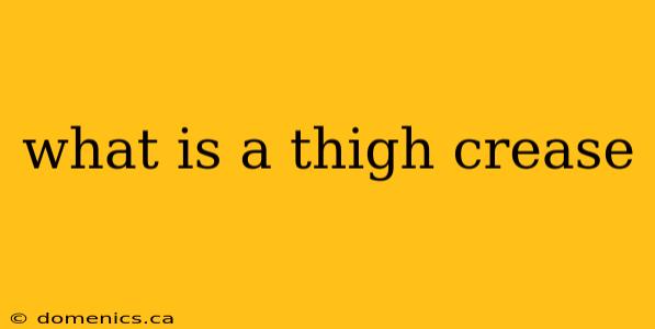 what is a thigh crease