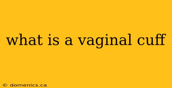 what is a vaginal cuff