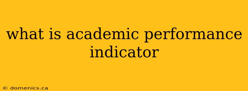 what is academic performance indicator