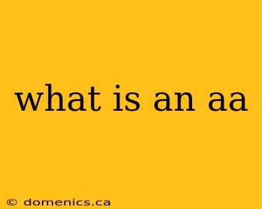 what is an aa