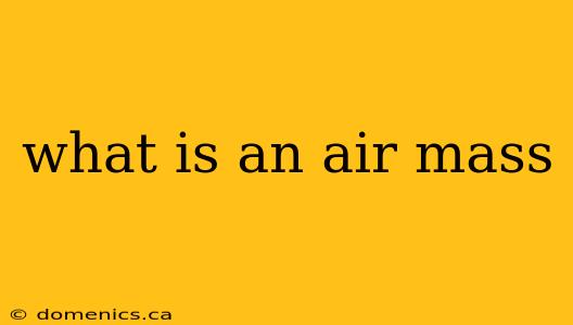 what is an air mass