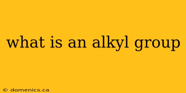 what is an alkyl group