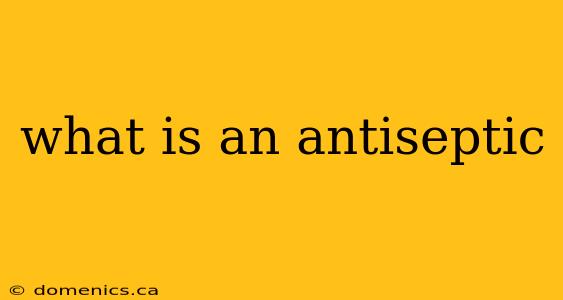 what is an antiseptic