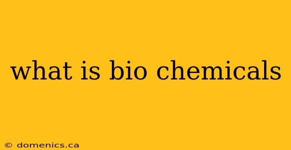 what is bio chemicals