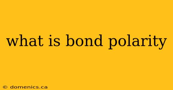 what is bond polarity