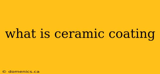 what is ceramic coating