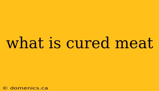 what is cured meat