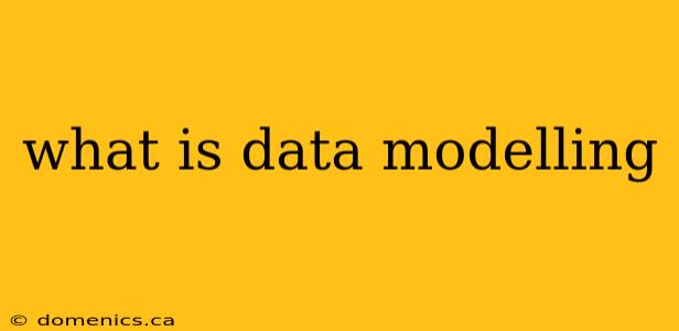 what is data modelling