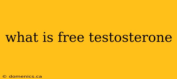 what is free testosterone