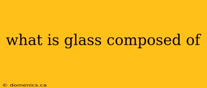 what is glass composed of