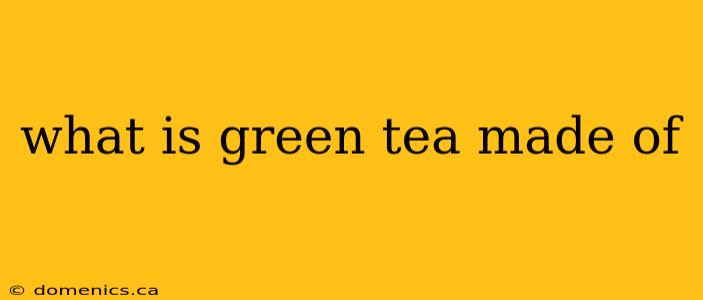 what is green tea made of