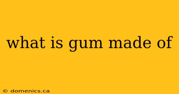 what is gum made of