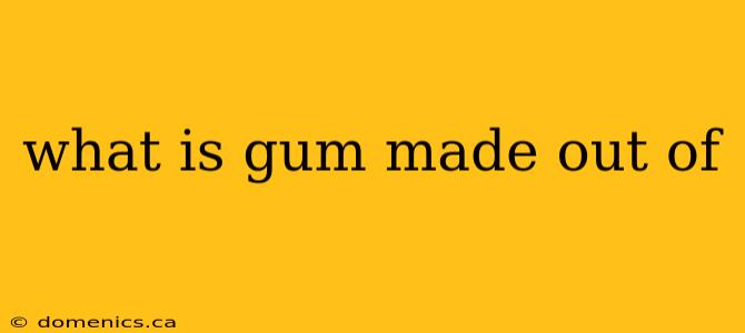 what is gum made out of