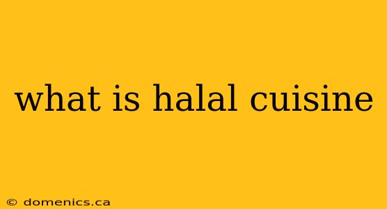 what is halal cuisine