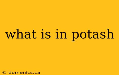 what is in potash