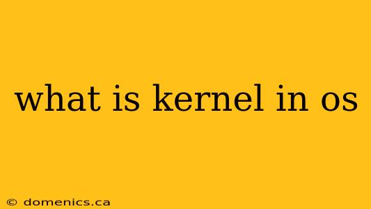 what is kernel in os