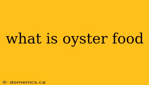 what is oyster food