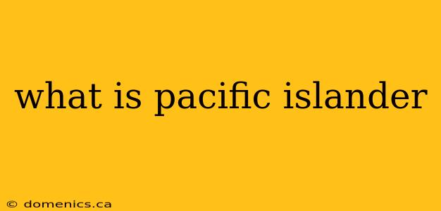 what is pacific islander