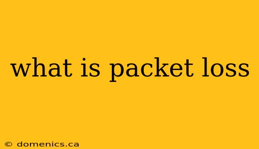 what is packet loss