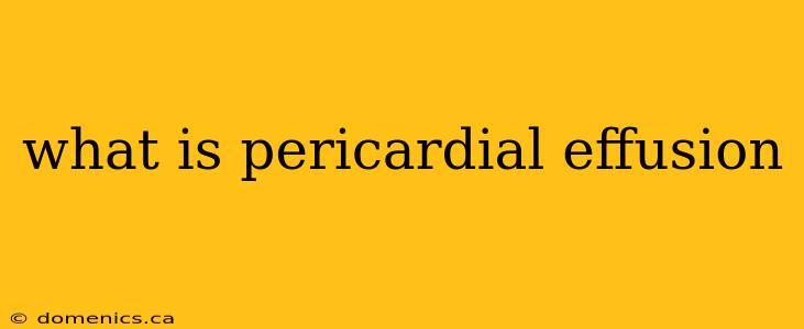 what is pericardial effusion