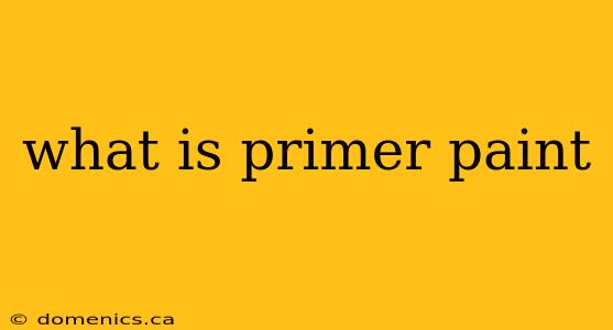 what is primer paint