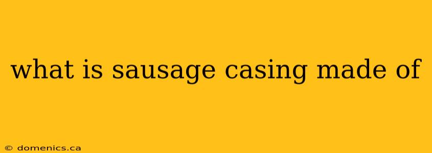 what is sausage casing made of