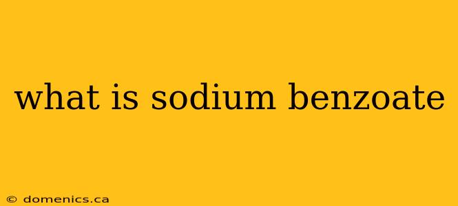 what is sodium benzoate