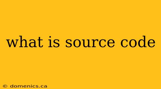 what is source code